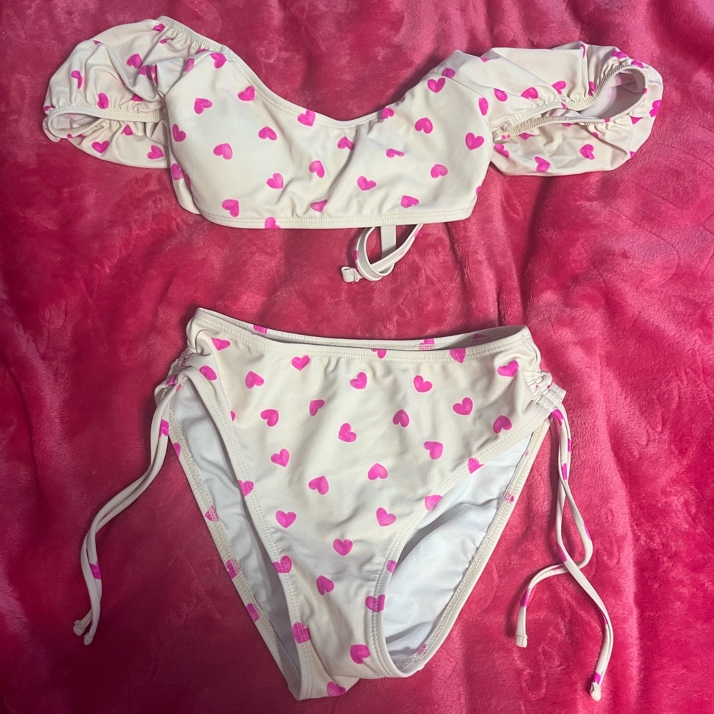 Pink Heart Bikini Set